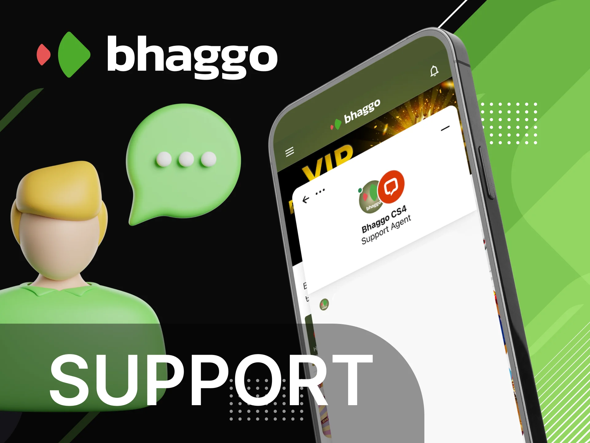 Where can I ask a question to the Bhaggo online casino technical support service.