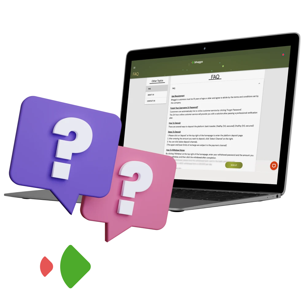 Where can I find the answer to my question at Bhaggo online casino.