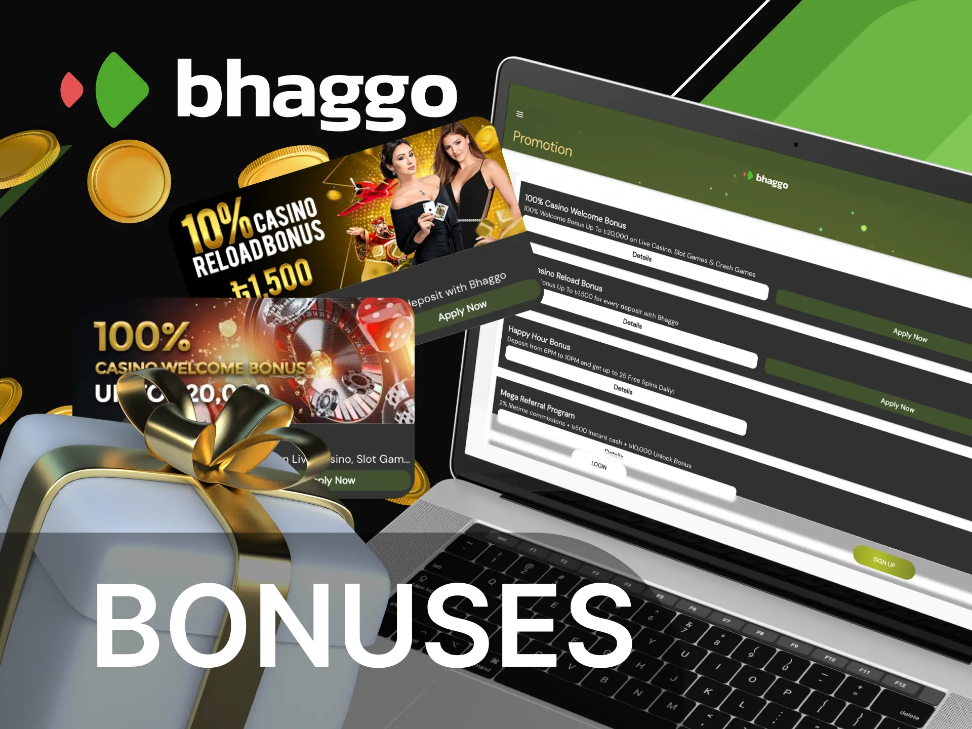 What is the bonus system at Bhaggo online casino.