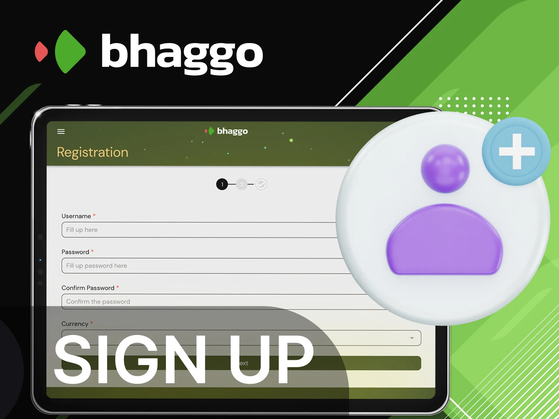 How can users register on the Bhaggo online casino website and what is needed for this.