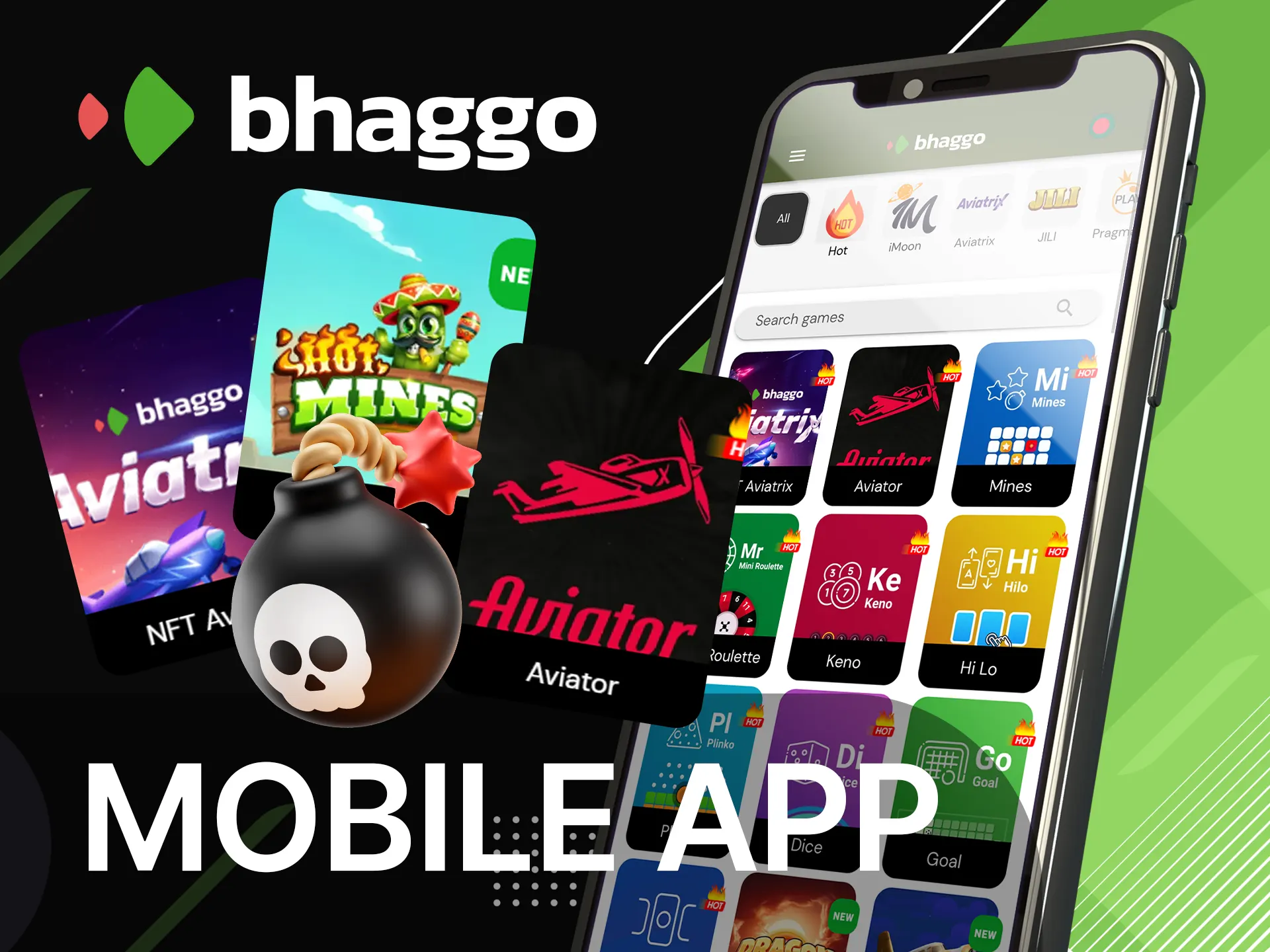 Download Bhaggo app to play crash games right from your mobile device.